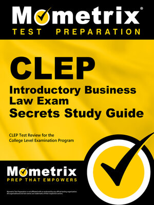 cover image of CLEP Introductory Business Law Exam Secrets Study Guide